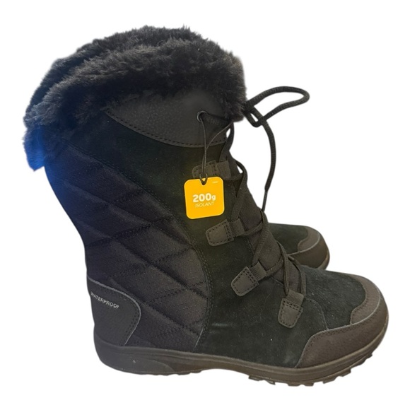 Columbia NWT Black Winter & Rain Boots Women’s Size 7.5W - Picture 3 of 8
